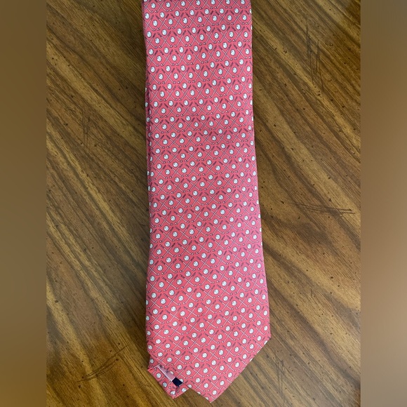 Vineyard Vines Pink Golf Balls & Tees Silk Necktie - Picture 1 of 5